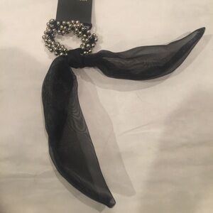 Ava & Aiden beaded hair tie bow 2 piece set